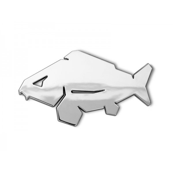 3D nálepka Delphin CARP Chróm